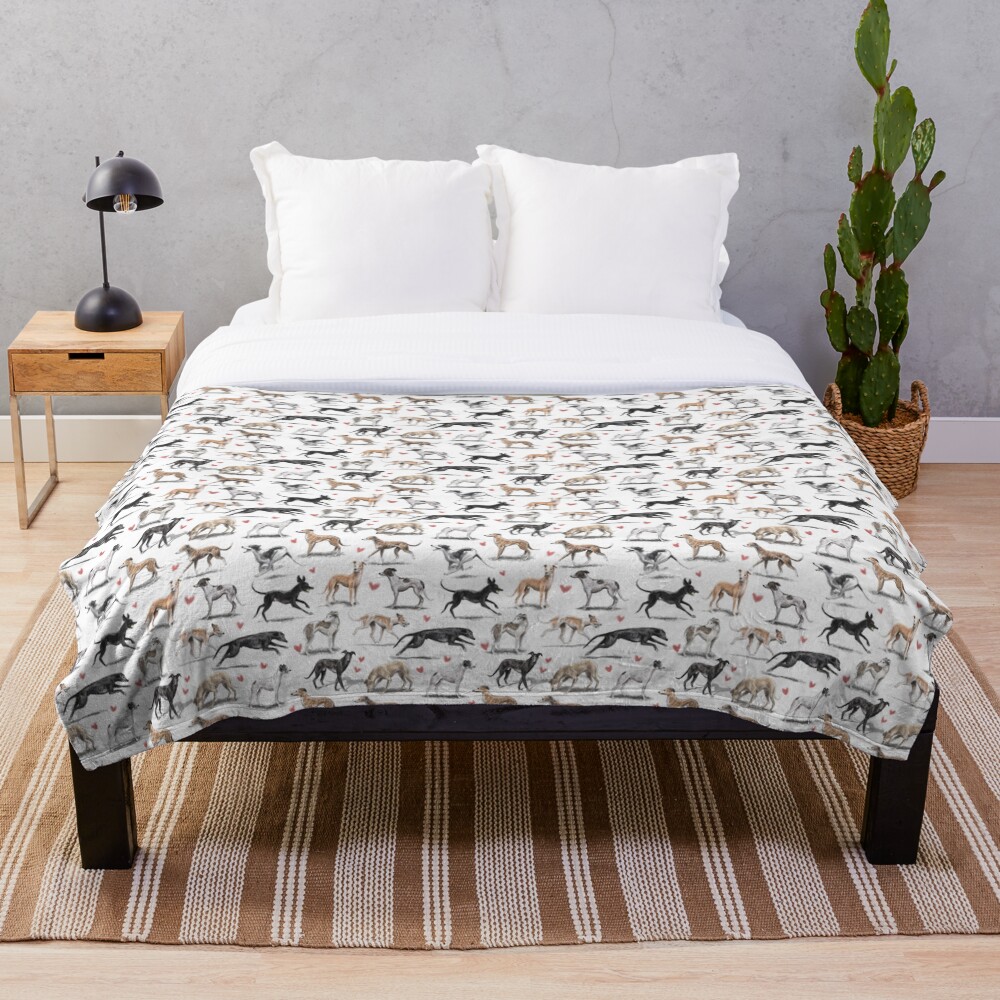 Greyhounds Throw Blanket