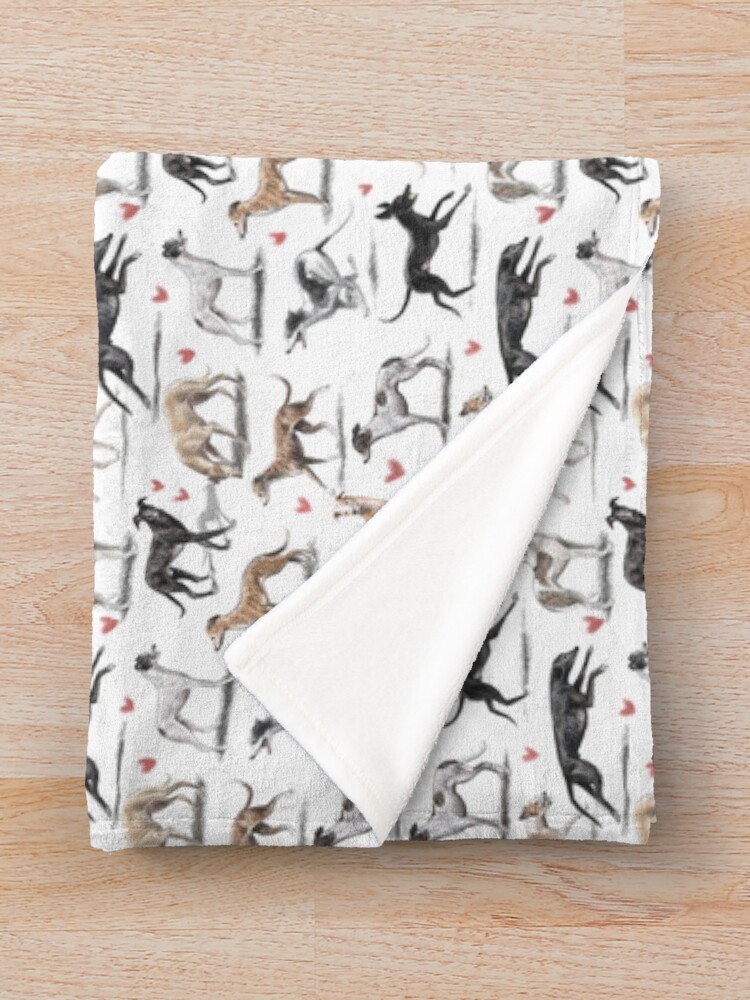 Alternate view of Greyhounds Throw Blanket