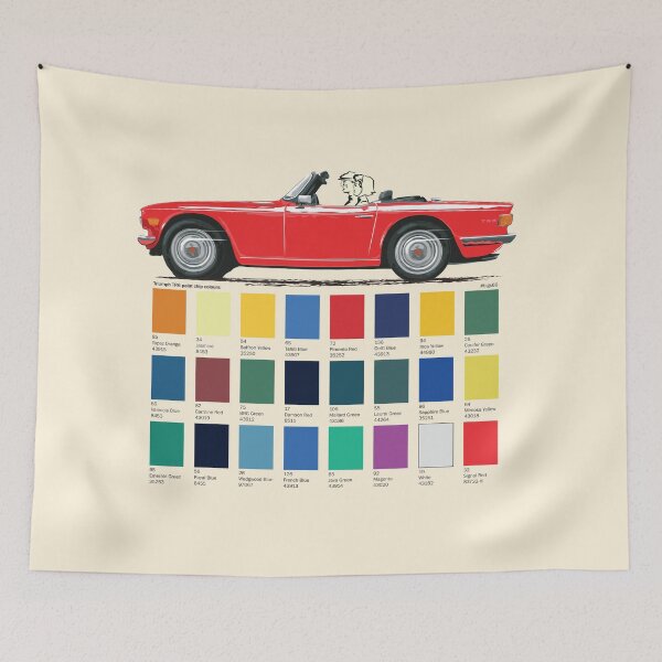 Item preview, Signal Red coloured TR6, UK spec – a car of many colours  designed and sold by Bigs66.