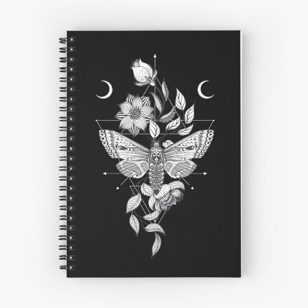 Item preview, Skull Moth & Flowers • Goth designed and sold by Rike Mayer.