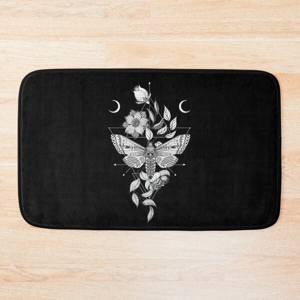 Goth Bat Bath Mat Gothic Bathroom Decor Goth Moth Rug Goth Bathroom  Gothcore Witchcore Goblincore Dark Cottagecore Dark Academia 