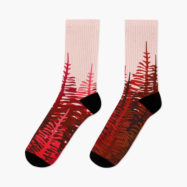 Item preview, Pine Forest - Red and Pink designed and sold by SilverPegasus.