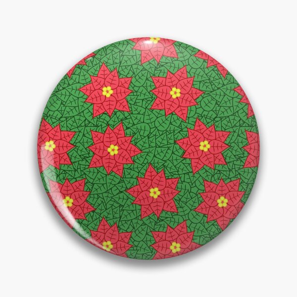 Item preview, Red Poinsettia Pattern designed and sold by BiscuitSnack.
