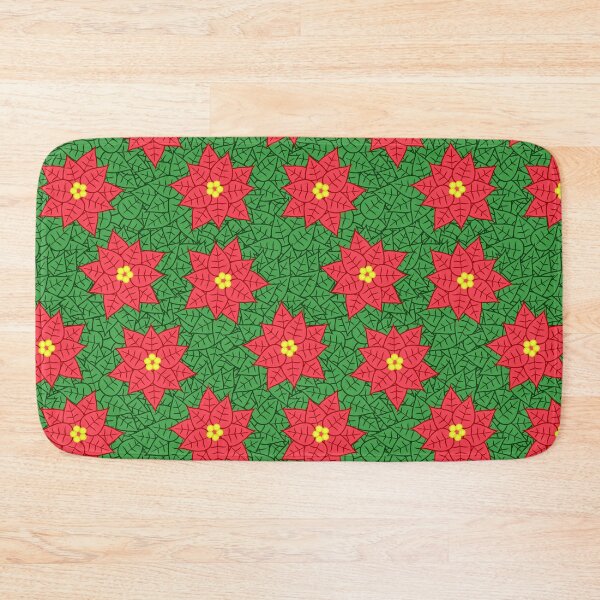 Item preview, Red Poinsettia Pattern designed and sold by BiscuitSnack.