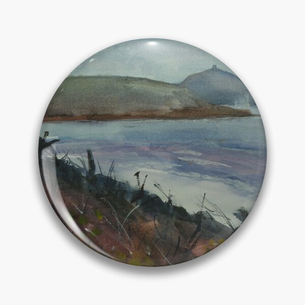 Item preview, Rame Head in Cornwall overlooking Whitsand Bay watercolor painting designed and sold by MikeJory.