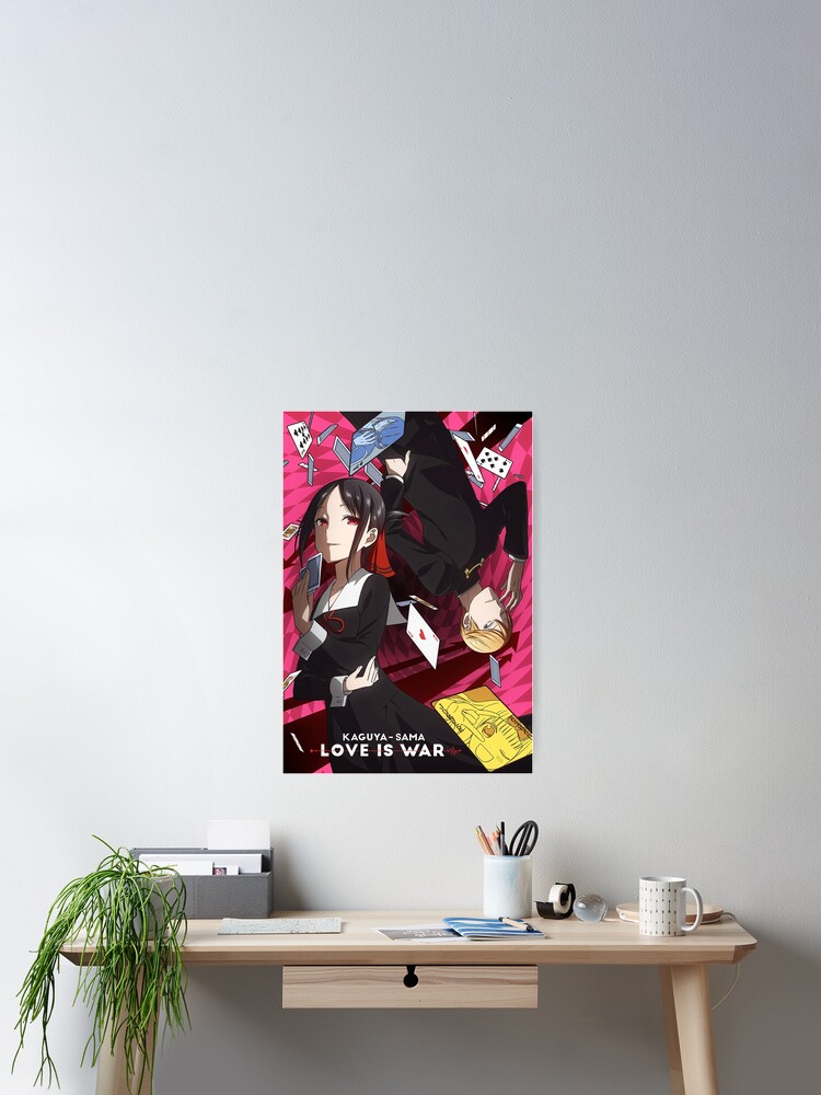 Kaguya Sama Anime Poster By Karenearls Redbubble