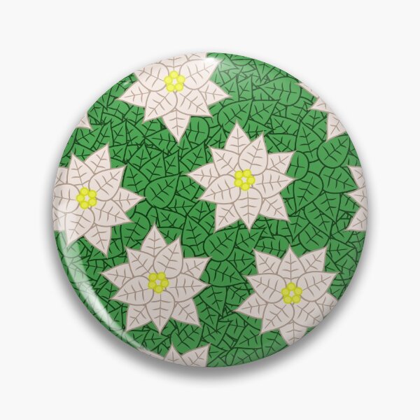 Item preview, White Poinsettia Pattern designed and sold by BiscuitSnack.