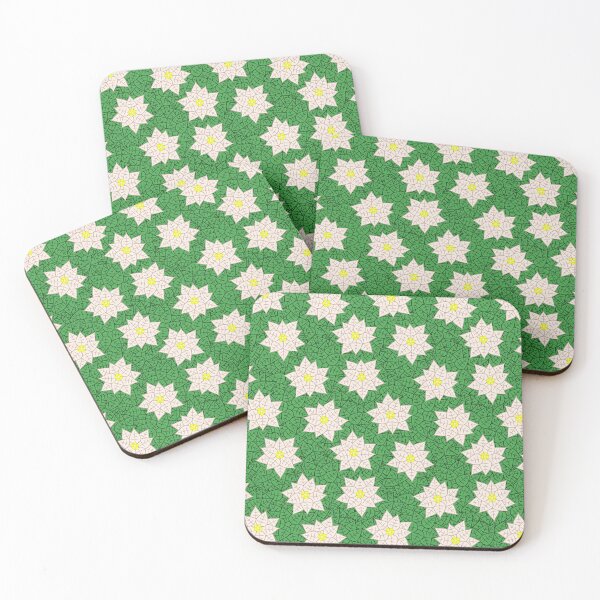 Item preview, White Poinsettia Pattern designed and sold by BiscuitSnack.