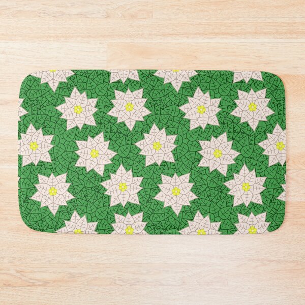 Item preview, White Poinsettia Pattern designed and sold by BiscuitSnack.