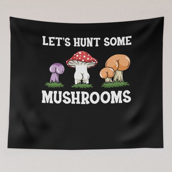 Item preview, Butt Mushroom Shirt Penis Gift Morels Funny Mushroom Hunter designed and sold by DSWShirts.