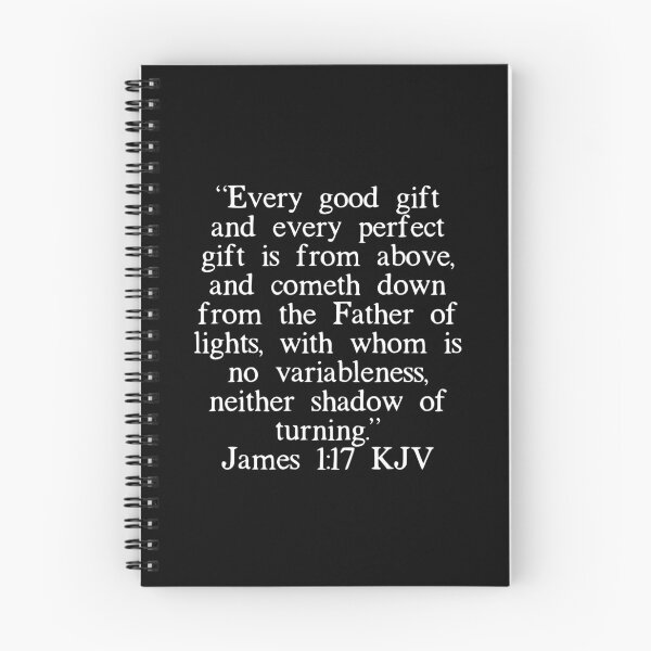 Item preview, James 1:17 KJV (White Font) designed and sold by IBMClothing.