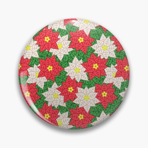 Item preview, Red and White Poinsettia Pattern designed and sold by BiscuitSnack.