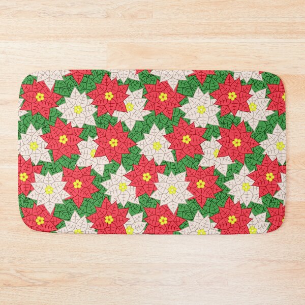 Item preview, Red and White Poinsettia Pattern designed and sold by BiscuitSnack.