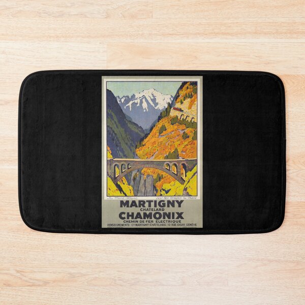 Item preview, retro chemin de fer electrique martigny chatelard chamonix vintage reclame designed and sold by CorasPosters.
