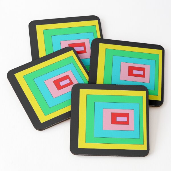 Item preview, Rainbow blocks abstract artwork designed and sold by tetibright.