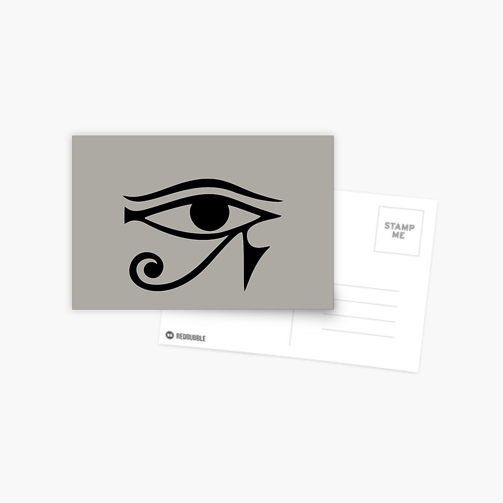 Horus Auge Agyptisches Schutz Symbol Glucksbringer Horusauge Grusskarte Von Nitty Gritty Redbubble