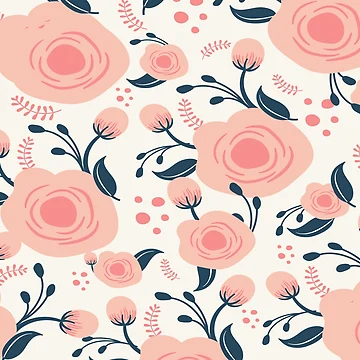 Artwork thumbnail, Floral Pattern- Roses Pattern by Christeena-