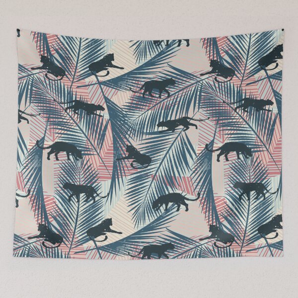 Item preview, Leafy Exotic Leopard Pattern designed and sold by SeizeTheCat.