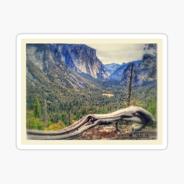 Half Dome, El Cap,Yosemite National Park Sticker