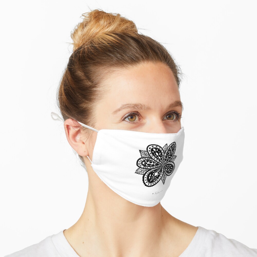 Magic Flower black, Helen Berchtold Maske