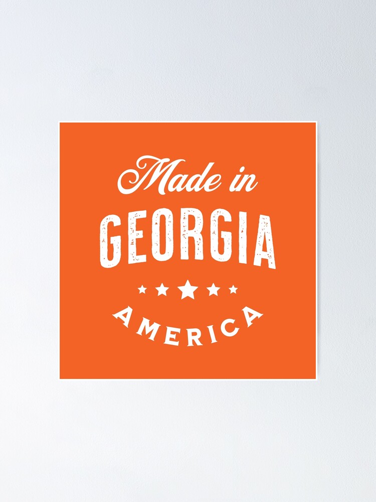 "Made In USA Vintage Logo Orange" Poster for Sale by