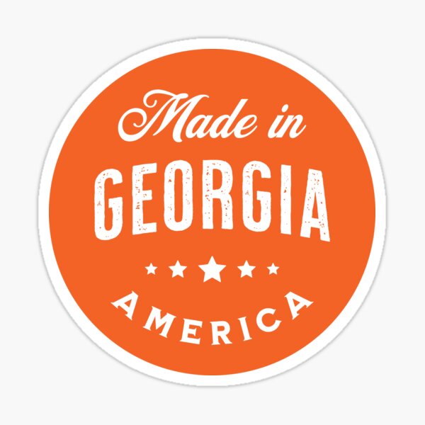 "Made In USA Vintage Logo Orange" Sticker for Sale by