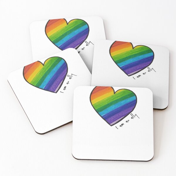 Item preview, I am an Ally Rainbow Heart designed and sold by Cathi Bertrand.