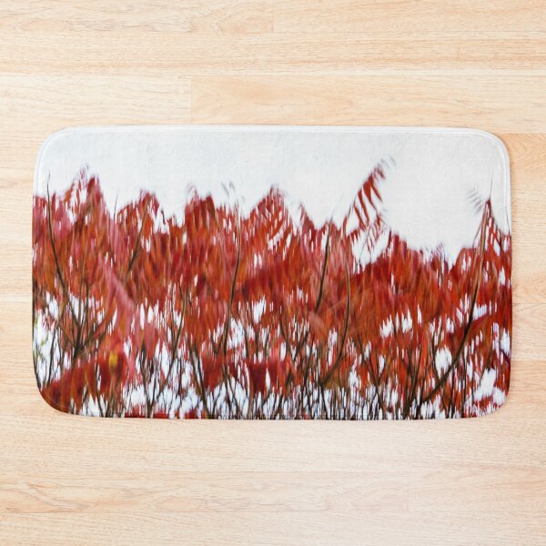 Item preview, Abstract Autumnal Harmony - Mesmerizing Sumac Motion in Bold Vermilion and Crimson designed and sold by Georgia Mizuleva.