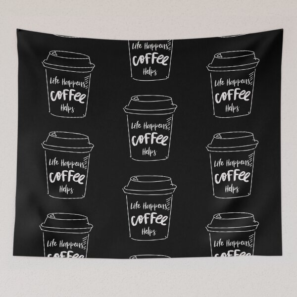Item preview, Life happens coffee helps  designed and sold by wiwiart.