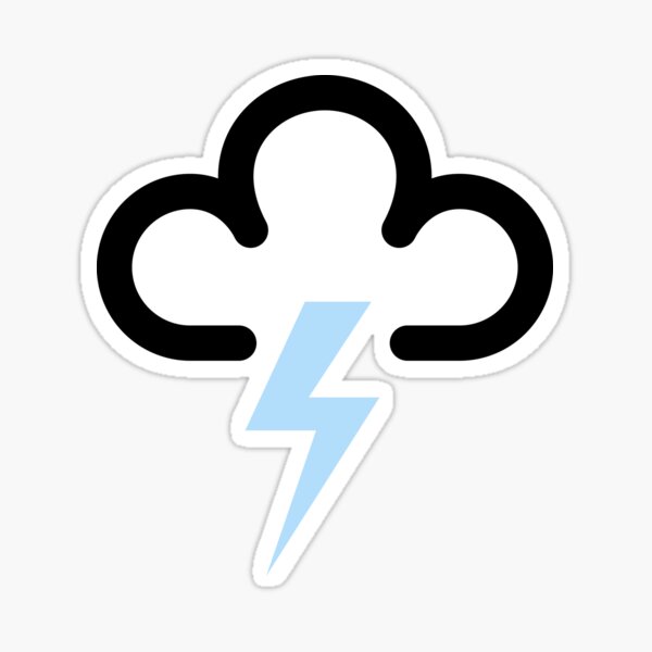Lightning Weather Forecast Sticker