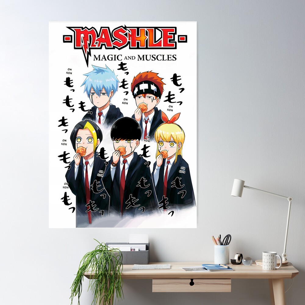 Mashle Magic And Muscles' Poster, picture, metal print, paint by