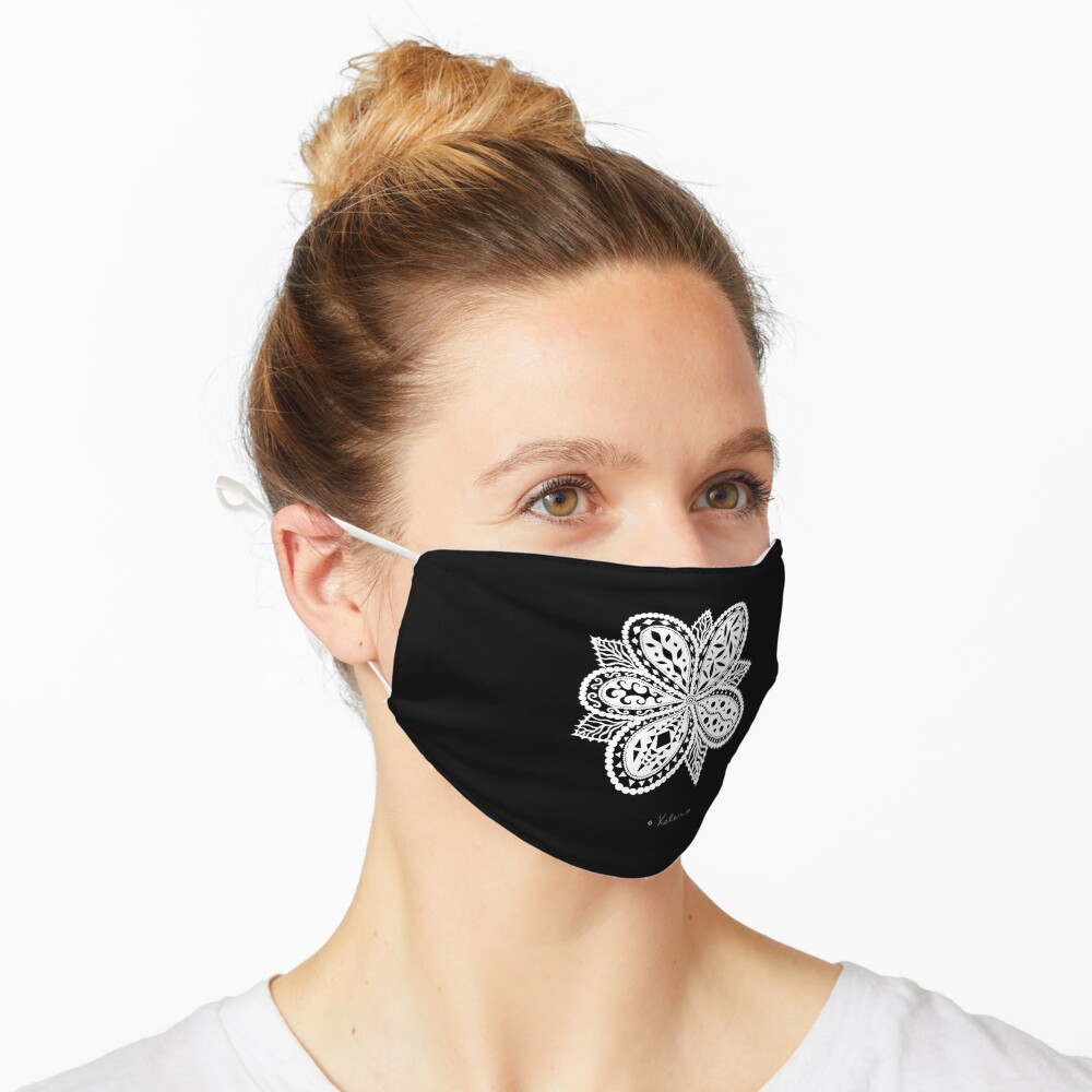 Magic Flower white, Helen Berchtold Maske