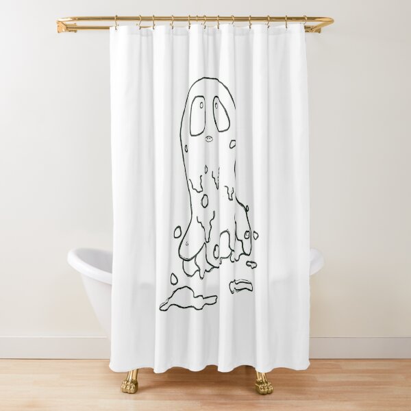 Curious Slime Shower Curtain