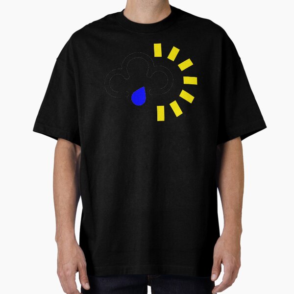 Sunny Showers Weather Forecast Oversized T-Shirt