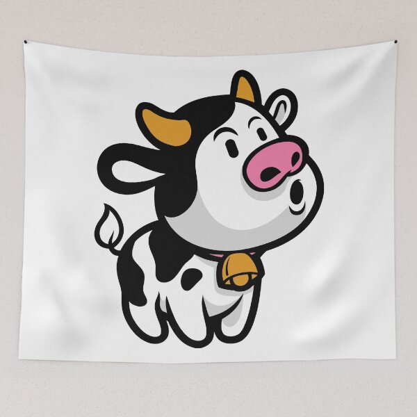 Item preview, Cute Adorable Cow designed and sold by TrueTrippyArts.