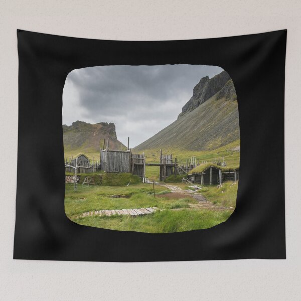 Item preview, The Viking Village in Stokksnes designed and sold by Orkneyology.