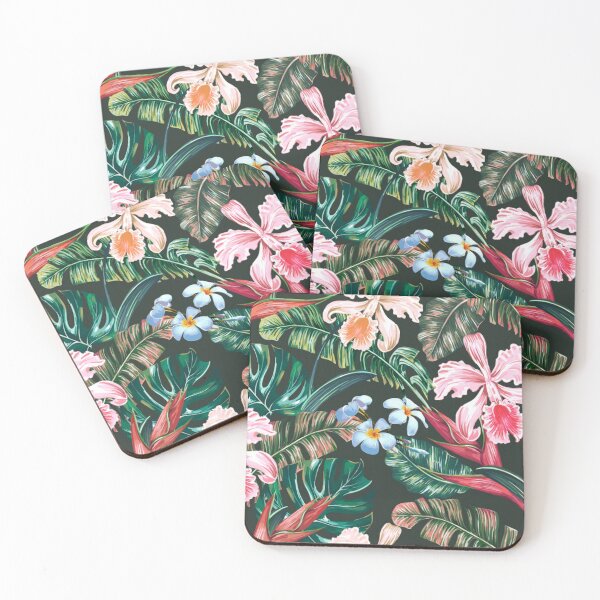 Item preview, Floral with leaves fliwers all over printed masks and merchandise  designed and sold by Sovik Goswami.
