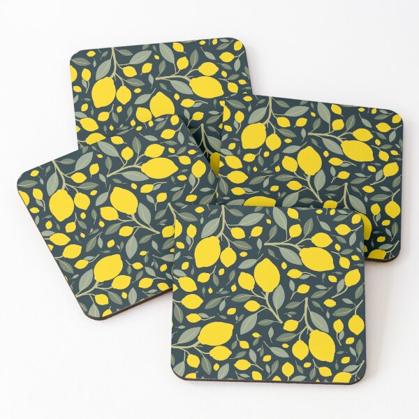 Item preview, Blue & Yellow Citrus Pattern designed and sold by lanolga.