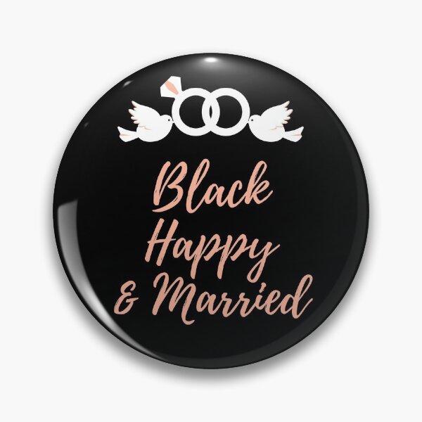 Item preview, Black Happy and Married designed and sold by Lolas-Creations.