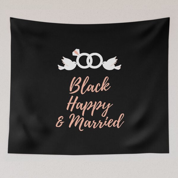 Item preview, Black Happy and Married designed and sold by Lolas-Creations.