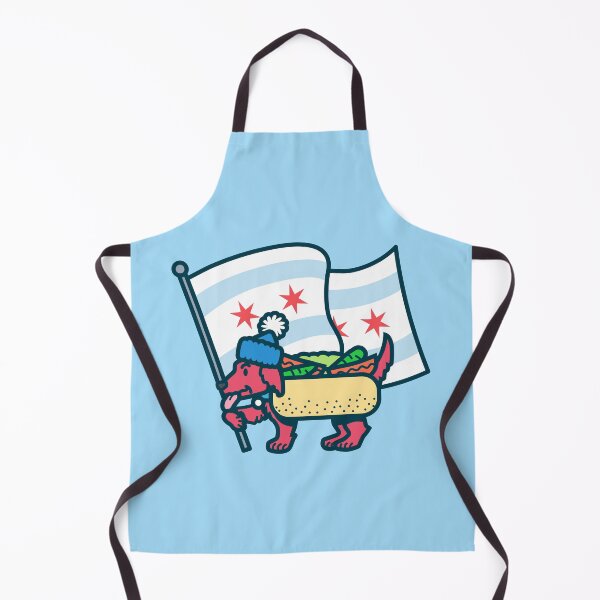 Item preview, Chicago Dog with Flag designed and sold by dangerhuskie.