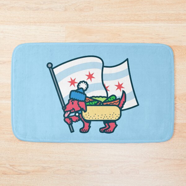 Item preview, Chicago Dog with Flag designed and sold by dangerhuskie.