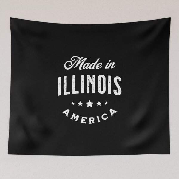 Item preview, Made In Illinois, USA - Vintage Logo Text Design designed and sold by VicEllisArt.