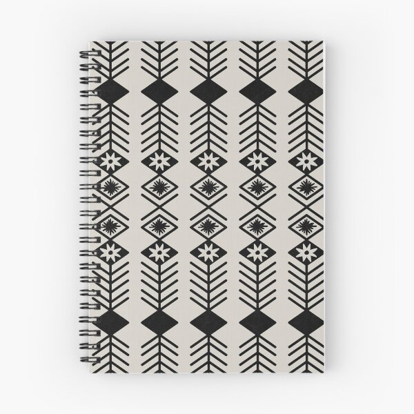 Item preview, Minimal tribal aztec with flowers black on neutral designed and sold by misentangled.