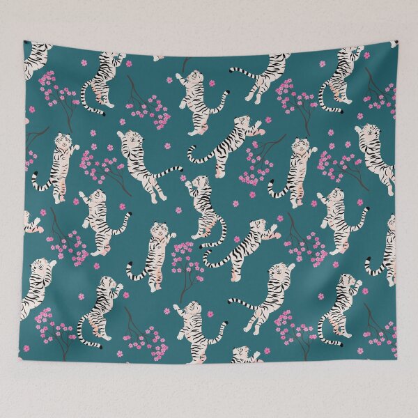 Item preview, Tiger Blossom Pattern designed and sold by SeizeTheCat.
