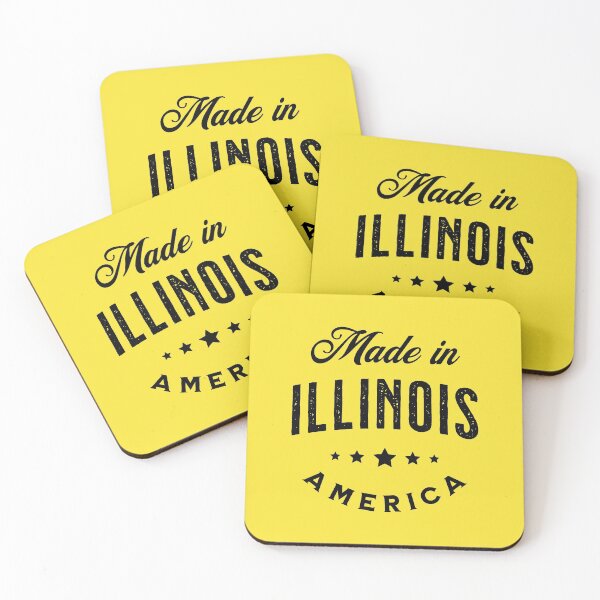 Item preview, Made In Illinois, USA - Vintage Logo Yellow designed and sold by VicEllisArt.