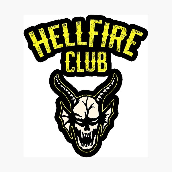Hellfire club stranger things Photographic Print
