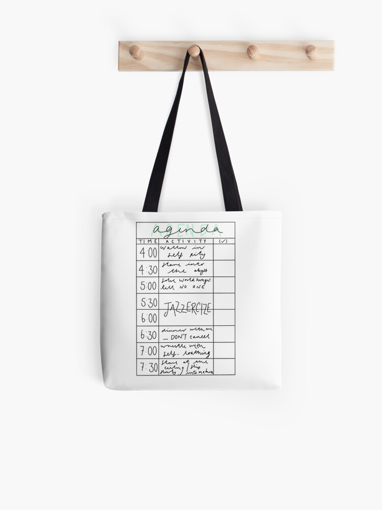 The Grinch S Schedule Tote Bag By Beccatwist Redbubble