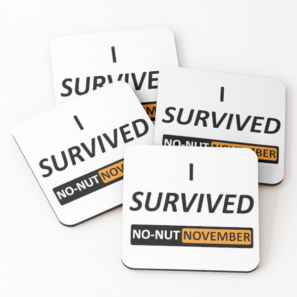 Item preview, I survived no-nut November (stylised) designed and sold by UnPEngineer.