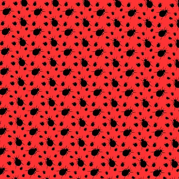 Artwork thumbnail, Red Bugs Pattern by TSlayerMerch